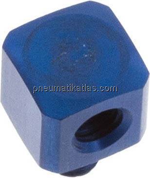 90°-Winkel M 5(IG)-M 5(AG), Aluminium