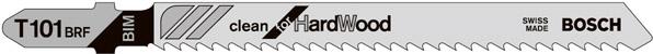 Stichsägeblatt T 101 BRF Bosch VE à 5 Stück Clean for Hard Wood