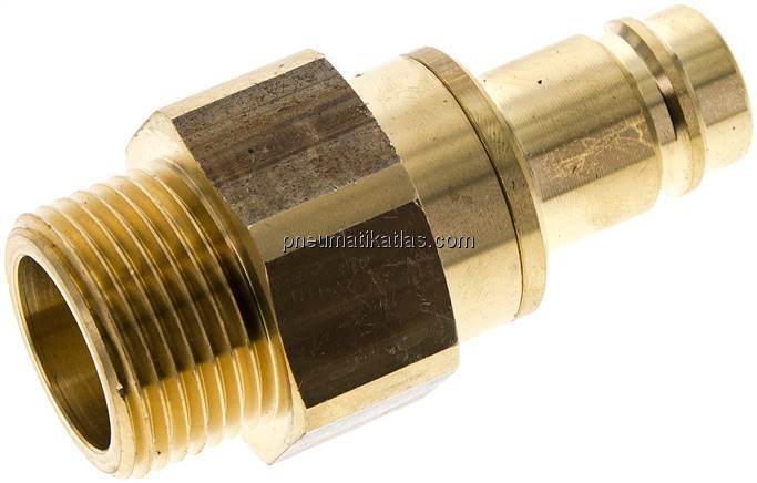 Kupplungsstecker (NW15) G 1"(AG), Messing