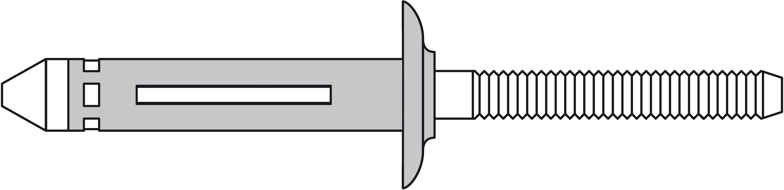BULB-TITE Blindniete Alu/Alu Flachrundkopf 7,7 x 27,7 EPDM