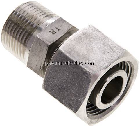 Einstellb. Schneidringverschr. 20 S-NPT 3/4", 1.4571