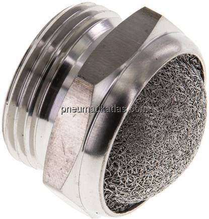 Schalldämpfer G 3/4", Drahtgewebe, 1.4305