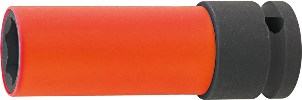 Kraft- Steckschlüsseleinsatz mitKunststoff-Hülse 1/2" 21x85mm FORTIS