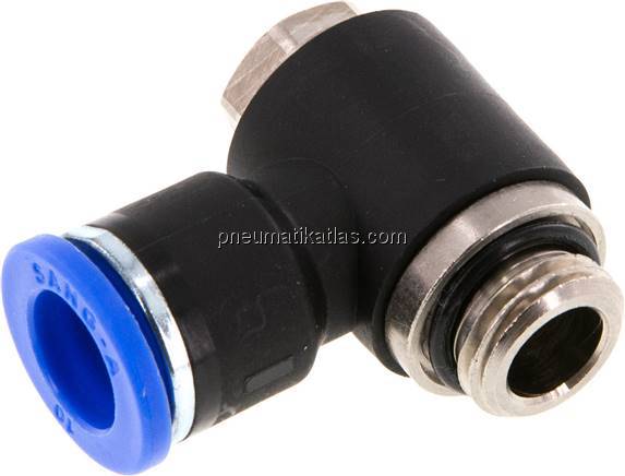 Winkel-Steckanschluss G 1/4"-10mm, IQS-Standard