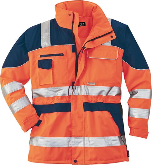 Warnparka, Gr. XXL, orange/blau