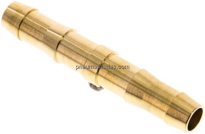 Schlauchverbindungsrohr DIN EN 560, 9 (3/8")mm-9 (3/8")mm, Messing