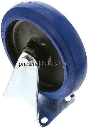 Elastik-Vollgummirolle, 200mm, Bockrolle