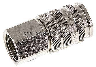 Kupplungsdose (NW10) G 1/2"(IG), Messing vernickelt