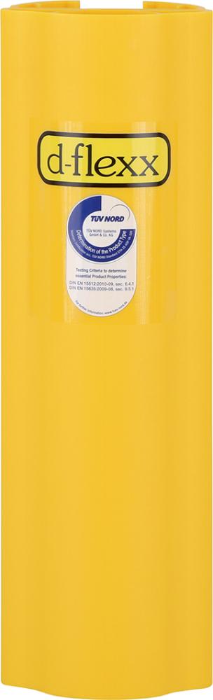 Regalanfahrschutz Alfa d-flexx gelb H400 mm B75-99 mm