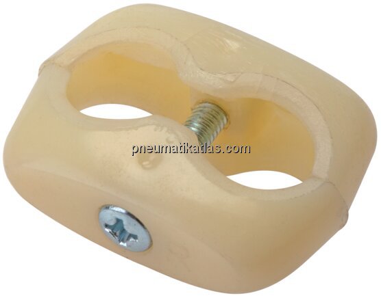 Exemplarische Darstellung: Doppelschlauchklemme (K