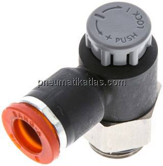 Kompakt-Drosselventil G 1/4"-8mm,zuluftregelnd