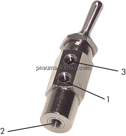 Exemplarische Darstellung: 3/2-Wege-Kipphebelventi