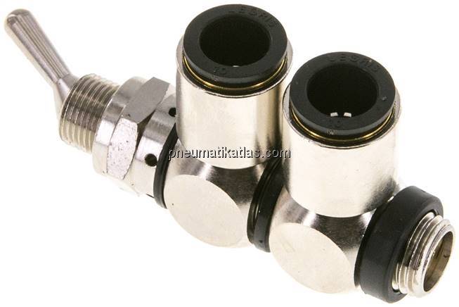 4/2-Wege Kipphebelventil G 1/4"-10 mm