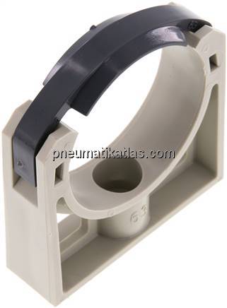 Rohrklemme 63mm, Polypropylen (grau)