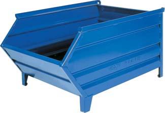 Lagersichtbehälter B1200/1000xT800xH600 mm Nutzlast 1t Auflast 4t RAL5010