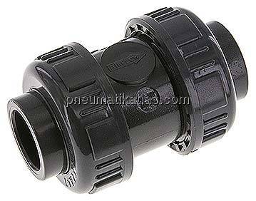 Klebemuffen-Rückschlagventil, PVC-U / FKM, 25mm