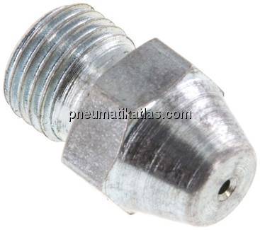 Kurzdüse für Blaspistole, M 12x1,25 (AG), Stahl verzinkt