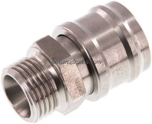 Kupplungsdose (NW7,2) G 1/2"(AG), Edelstahl