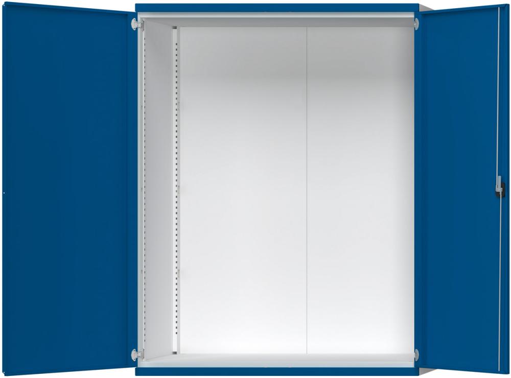 Schrankgehäuse B1485xT630xH1950mm RAL7035/5010 o.MittelwandSchwerlastschrank