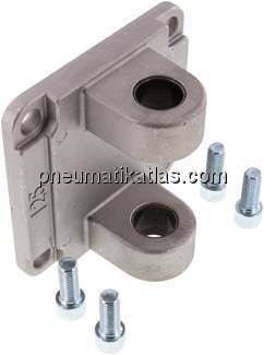 ISO 15552-Gabelschwenkbefestigung 125 mm, Aluminium mit Buchse