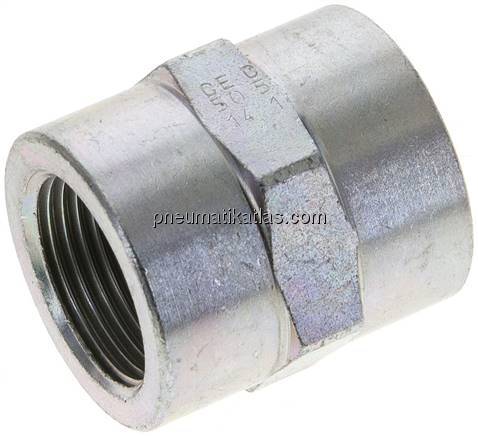 Hochdruck-Muffe G 3/4"-G 3/4", Stahl verzinkt