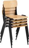 Stapelstuhl Buche schwarz