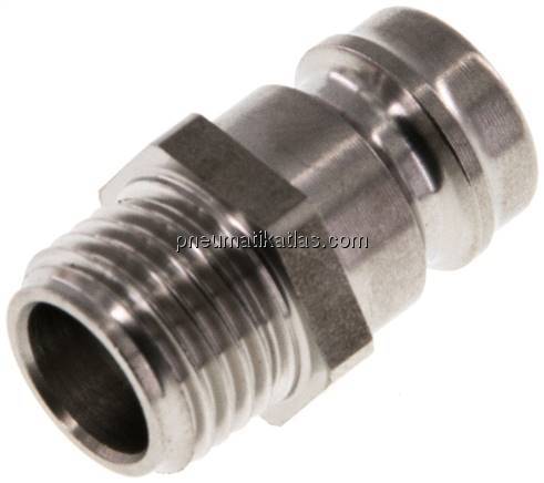 Temperierkupplungsstecker 13mm Zapfen,G 1/4"(AG)