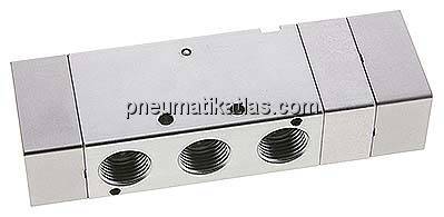 5/3-Wege Pneumatikventil, G 1/2", Mittelstellung belüftet