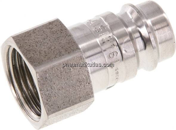 Kupplungsstecker (NW10) G 3/8"(IG), 1.4404