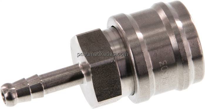 Kupplungsdose (NW7,2) 6 (1/4")mm Schlauch, Edelstahl