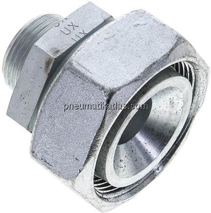 Reduziereinsatz 42 L-22 L (M30x2), ohne Mutter & Schneidring, Stahl verzinkt