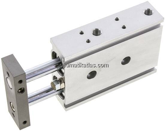 Doppelkolbenzylinder, Kolben 25mm, Hub 40mm