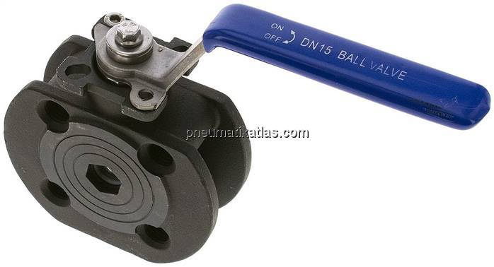 Kompakt-Flanschkugelhahn, Stahl, DN15-PN40 (DIN/EN)