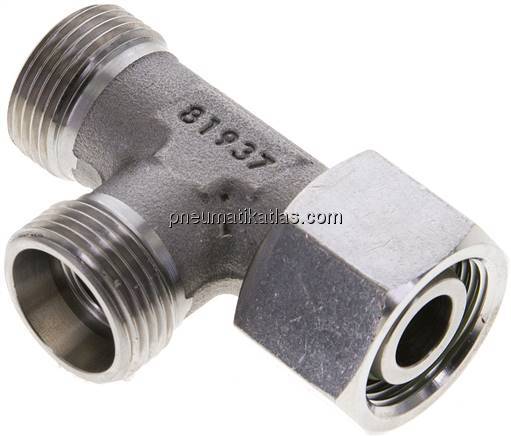 Einstellb. L-Schneidringverschraubung 15 L (M22x1,5), ohne Mutter & Schneidring,