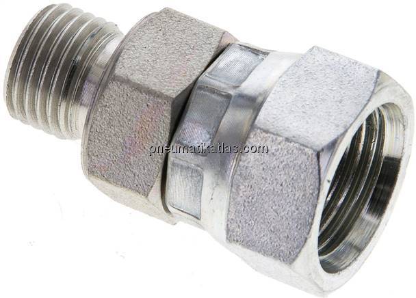 Einstellb. Einschraubverschr. 60°Keg.(G 3/8")-G 1/4"(AG)