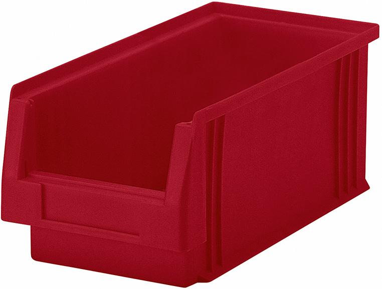 Sichtlagerkasten PLK 3a B150xT290xH125 mm rot LA-KA-PE