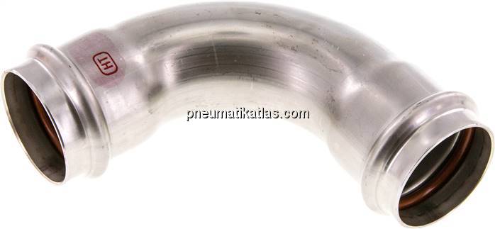 Pressfitting, 90° Bogen, 42mm innen, 1.4404