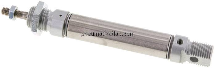 ISO 6432-Zylinder, einfachwirkend, Kolben 16mm, Hub 40mm