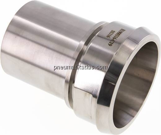 Schlauchkegelstutzen (Milchgew.) 100mm Kegel-75 (3")mm