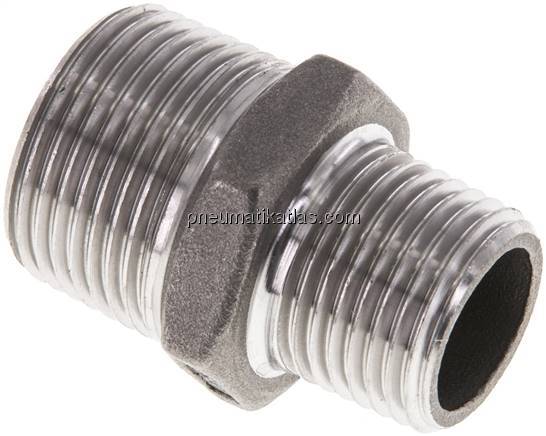 Doppelnippel NPT 3/4"-NPT 1/2", 1.4408