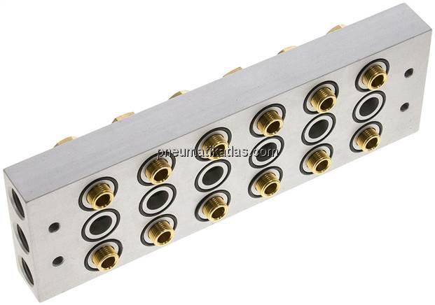 P-R-S-Leiste inkl. Hohlschrauben und Dichtungen für Ventilbaureihe M05 / P05