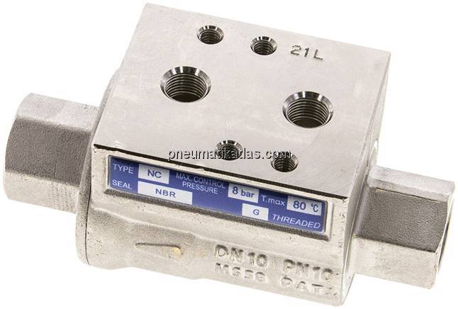 VIP-Sperrventil, Feder-schließend, G 3/8", Messing