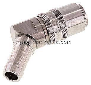 Temperierkupplungsdose (Winkel 45°) 13mm Zapfen, 13 (1/2")mm Schlauch