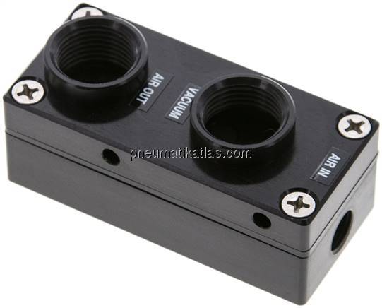 Mehrkammerejektor bis 64% Vakuum, G 3/8", bis 48 l/min