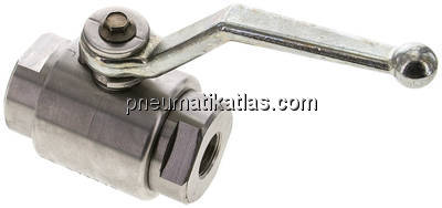 Hochdruck-Kugelhahn, Edelstahl, NPT 3/8", 0 - 500bar