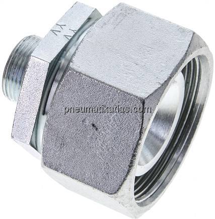 Reduziereinsatz 38 S-16 S (M24x1,5), ohne Mutter & Schneidring, Stahl verzinkt