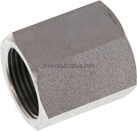 Hochdruck-Muffe G 3/4"-G 1/2", Stahl verzinkt