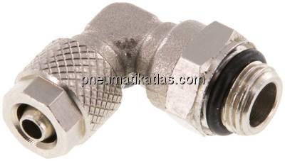 Winkel-Drehverschraubung G 1/8"-6x4mm, Messing vernickelt