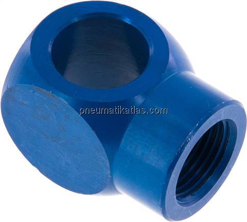 L-Ringstück mit Innengewinde G 3/8", Aluminium