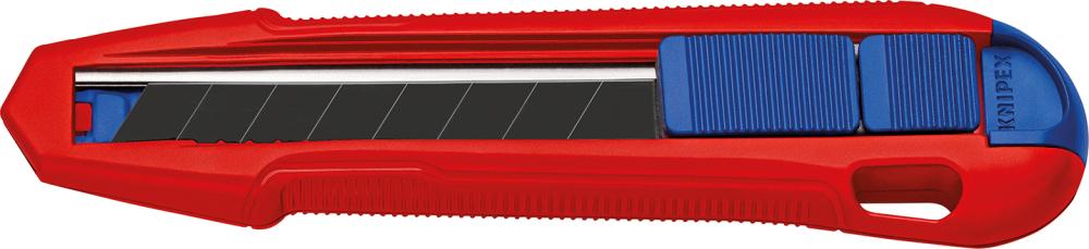 Cuttermesser Alu Druckguss 18mm m. 3 Klingen KNIPEX